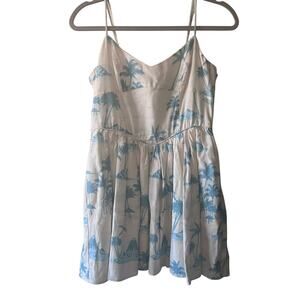 NWT Gianni Bini × DANNIJO Palm Print Linen Dress – Size 8